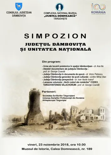 Simpozion, la Muzeul de Istorie: “Județul Dâmbovița și unitatea națională”