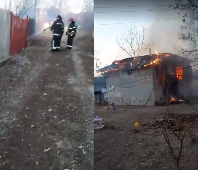 Update: Un copil de patru luni a murit într-un incendiu devastator, la Corbii Mari