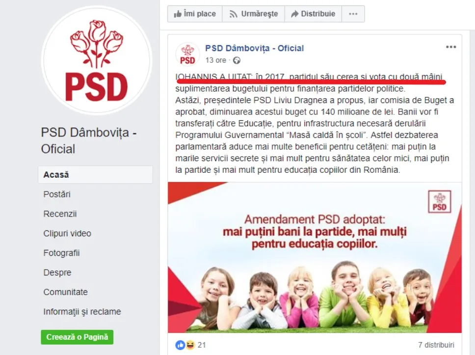 PSD Dâmbovița- Atac la Iohannis, în scandalul banilor pentru partide