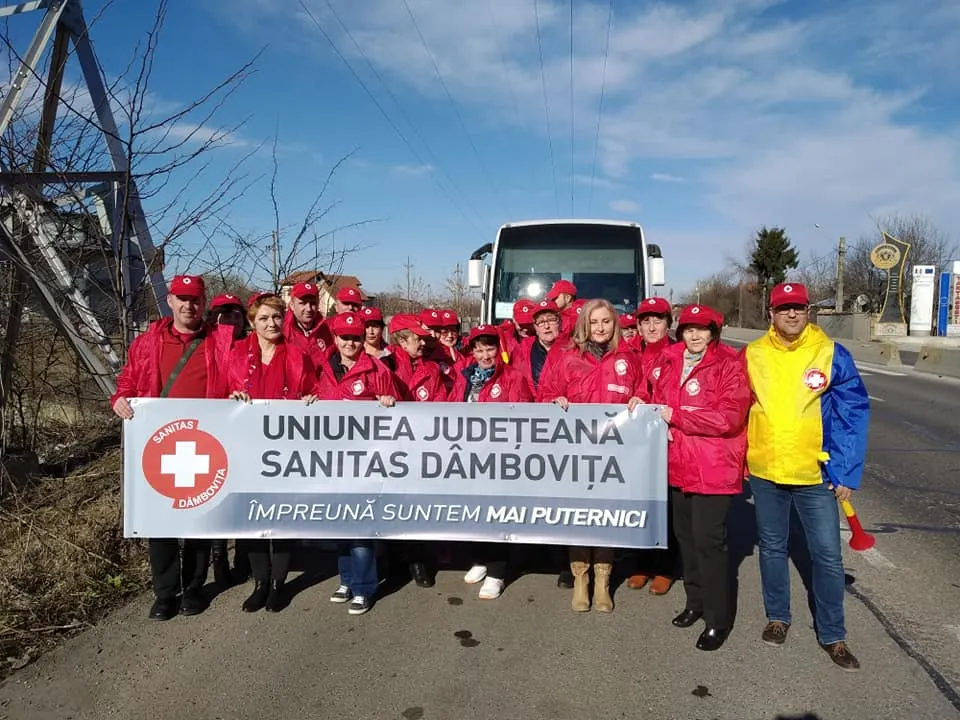 Video| Protest al sindicaliștilor SANITAS Dâmbovița