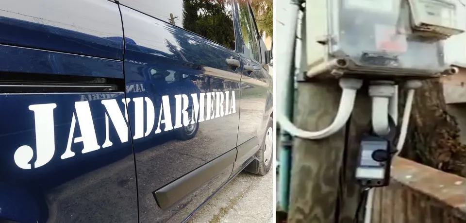 Erau racordați ilegal la rețeaua de energie electrică. 11 persoane depistate de jandarmi, în Dâmbovița