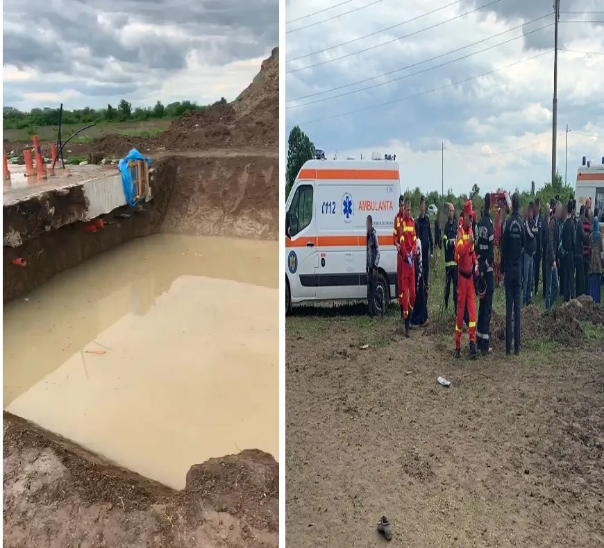 Update| Doi frați au căzut într-o groapă plină cu apă la Conțești. În ciuda eforturilor disperate, au fost declarați decedați.
