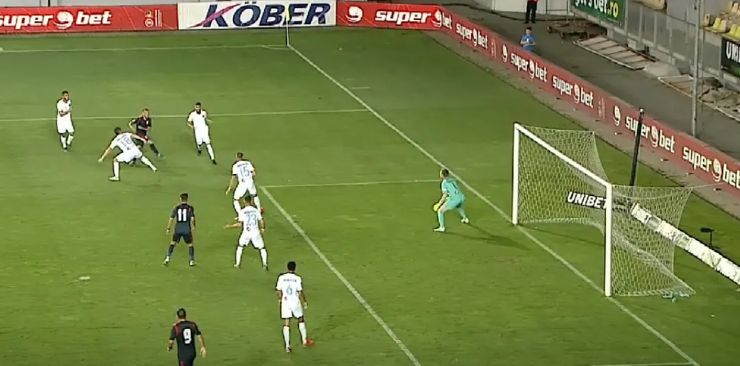 Chindia pierde la limită cu Viitorul Constanța, scor 0-1, pe "Ilie Oană", la Ploiești