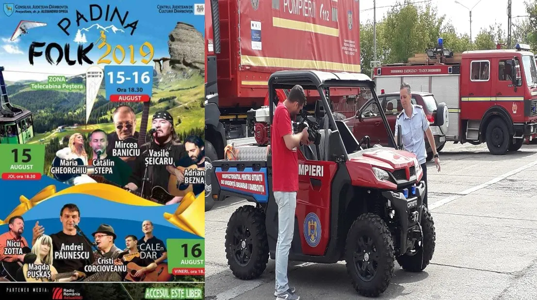 Pompierii la datorie. Recomandări ISU pentru participanții de la "Padina Folk 2019"