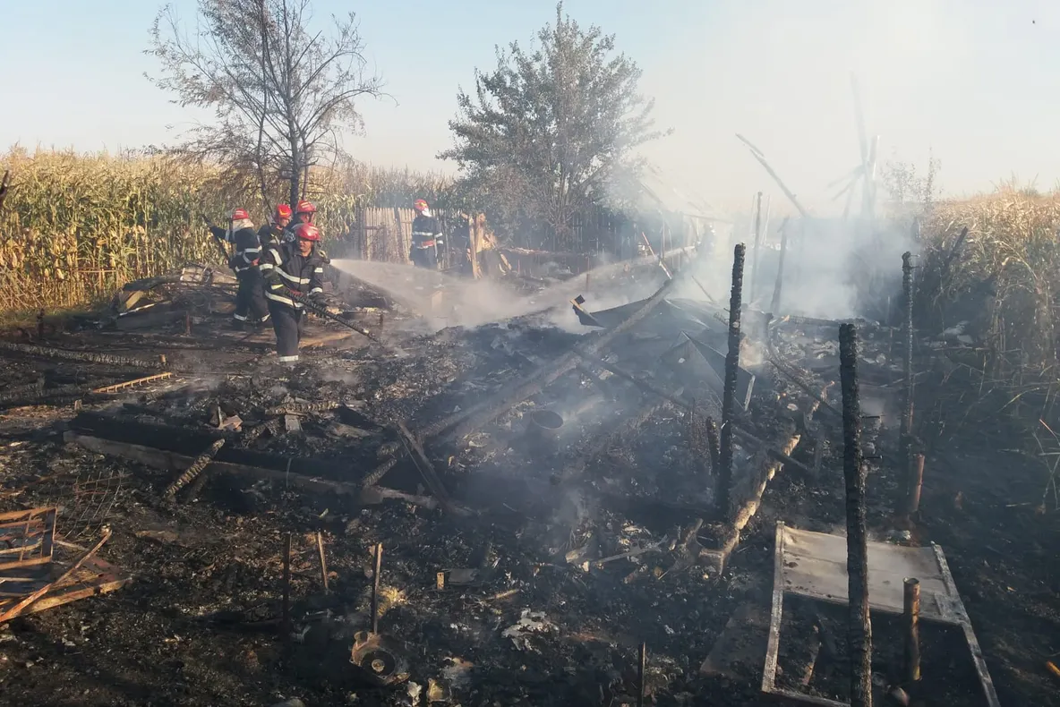 Video| Au avut de lucru de ziua lor. Incendii în Dâmbovița, de ziua pompierilor