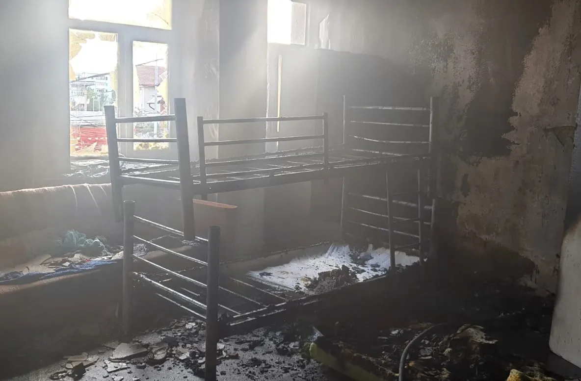 Incendiu la "cantina săracilor" din Târgoviște