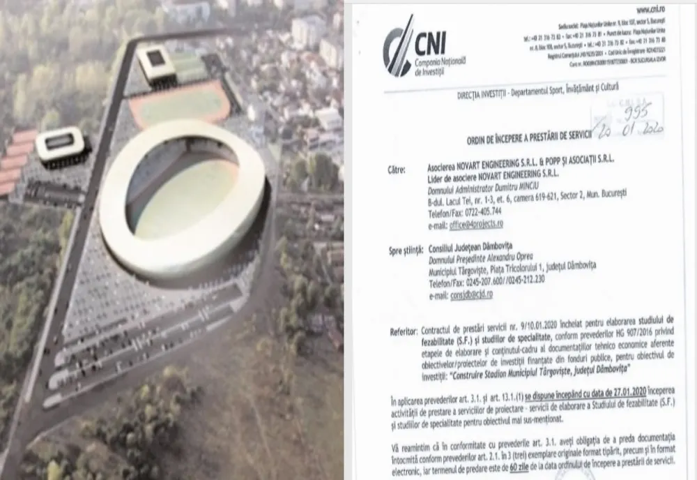 Surpriză! CNI se apucă de construcția unui stadion nou la Târgoviște. Documentul oficial a fost emis deja