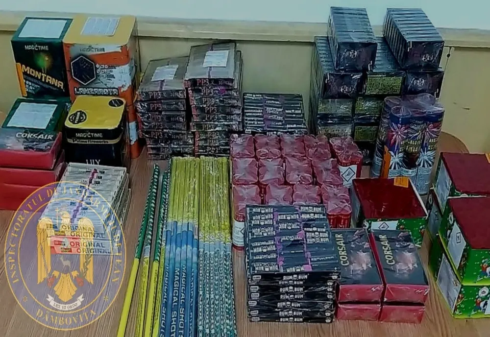 Bărbat depistat de jandarmii dâmboviţeni în timp ce comercializa petarde şi artificii