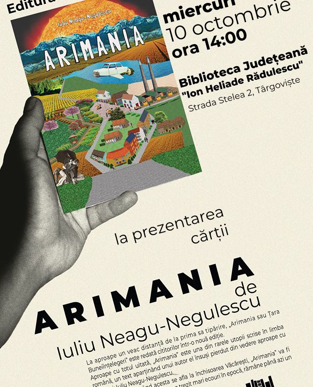 Biblioteca județeană: lansarea volumului „Arimania”