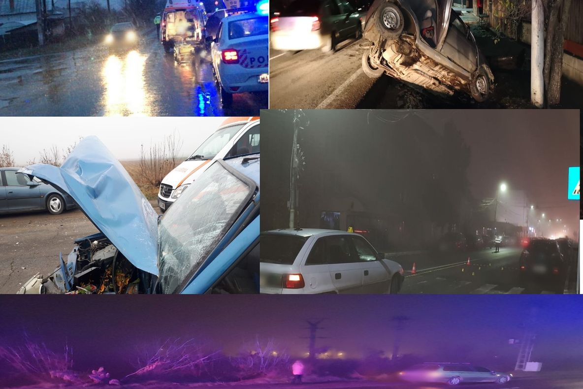 "Valul" de accidente ușoare, pe drumurile din Dâmbovița, continuă.