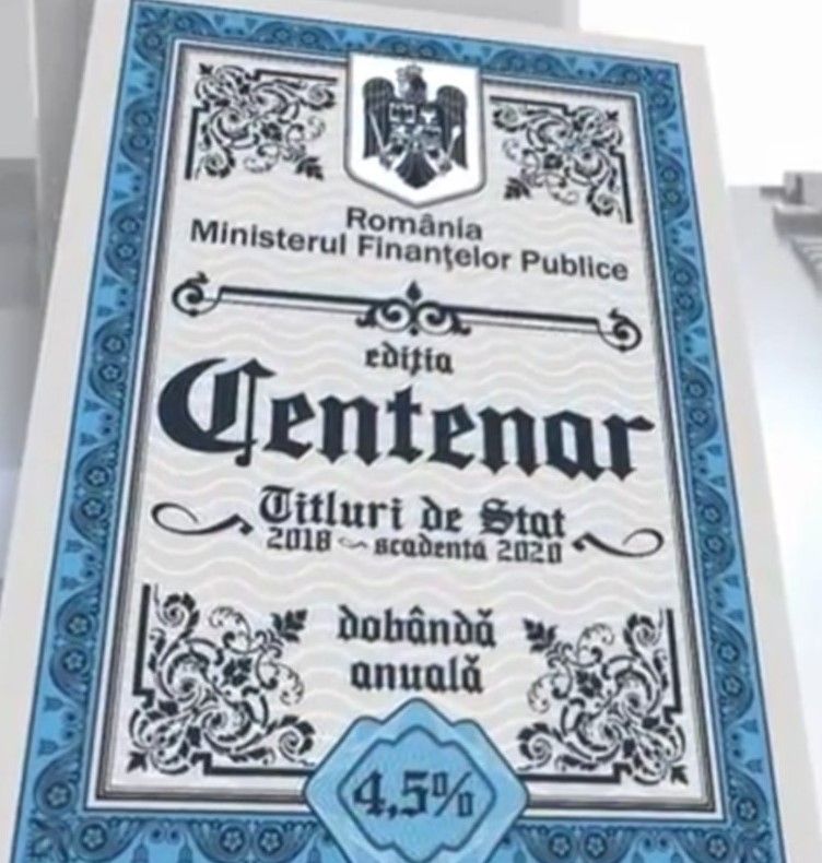 Titluri de stat- Centenar. ANAF-ul pus să tenteze populația cu bonusuri uriașe