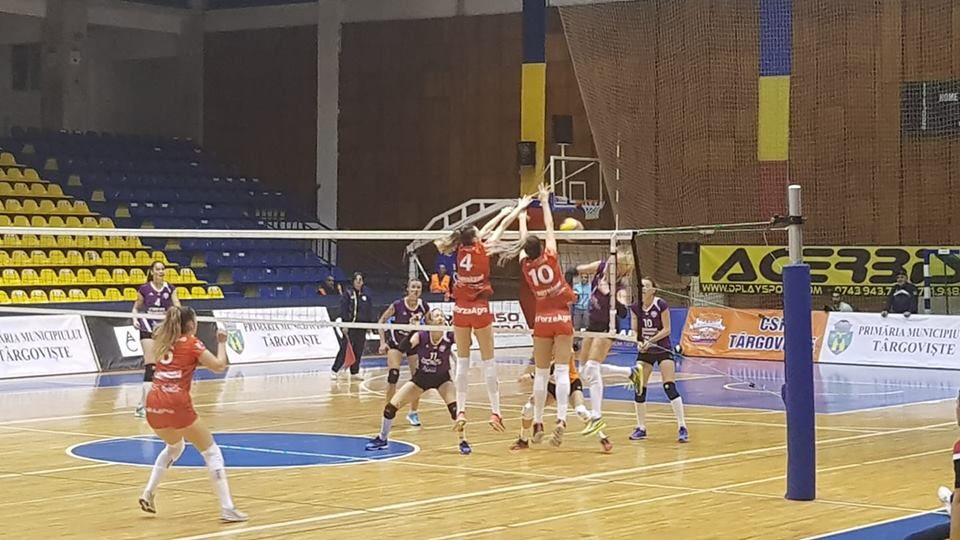 Victorie importantă. CSM Târgoviște-UVT Agroland Tim. 3-0(25-22, 25-17, 25-17) în prima ligă de volei feminin