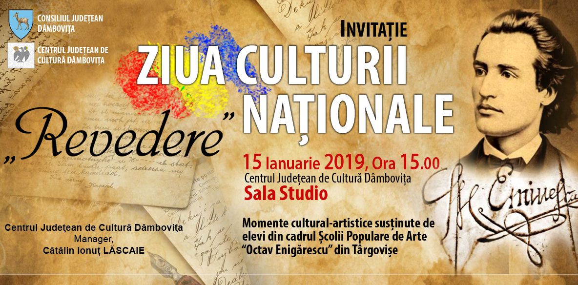 Ziua Culturii Naționale, sărbătorită de Centrul de Cultură Dâmbovița