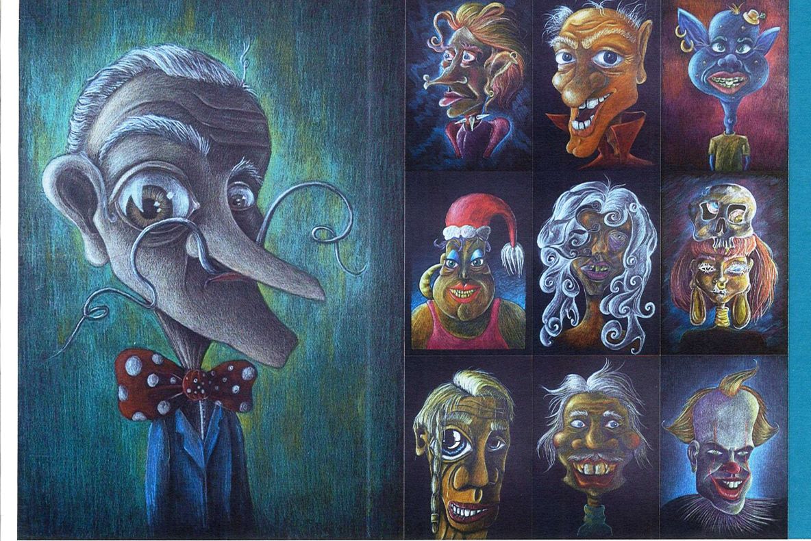 Elevii de la Bălașa Doamna își expun caricaturile, la Biblioteca Județeană