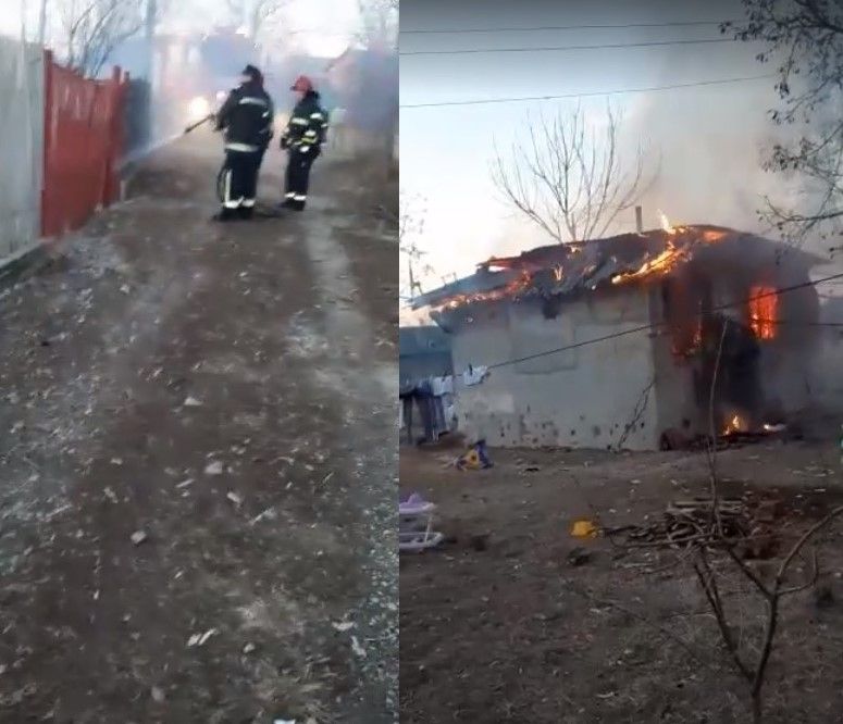 Update: Un copil de patru luni a murit într-un incendiu devastator, la Corbii Mari