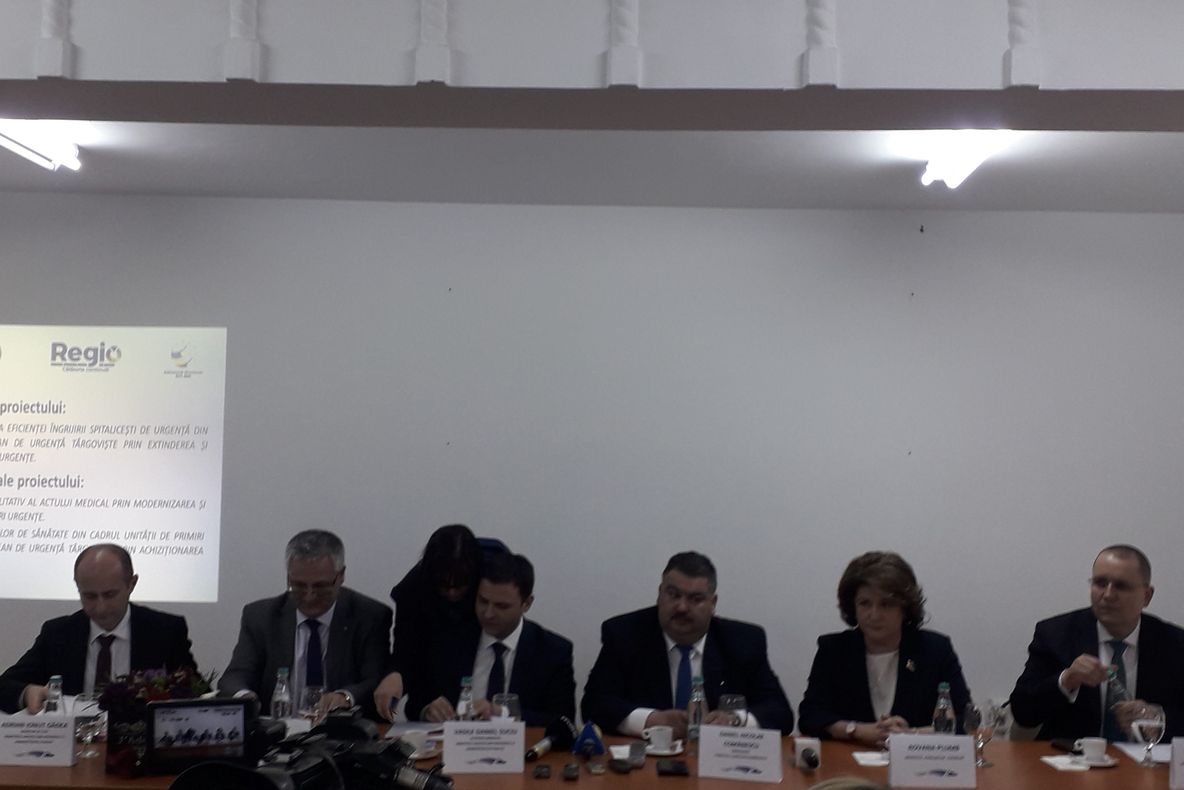 Video|Rovana Plumb și vicepremierul Dan Suciu la Târgoviște, pentru semnarea unui contract de modernizare a SJUT