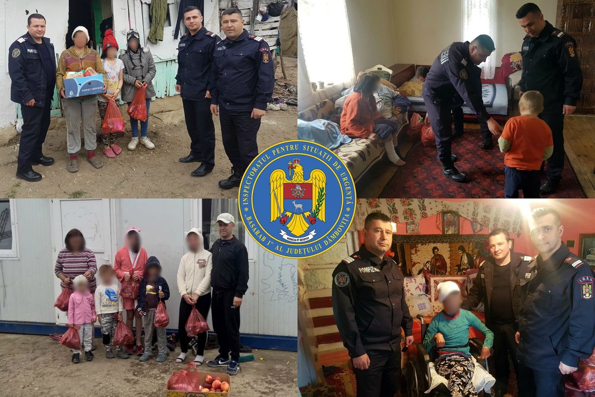 Acțiune umanitară a pompierilor târgovișteni în Săptămâna Mare