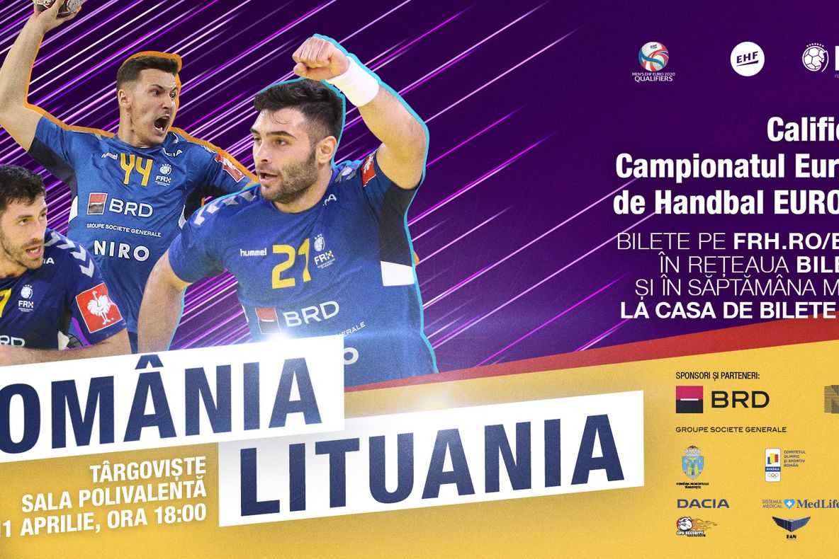 S-au pus în vânzare biletele pentru România-Lituania la handbal masculin