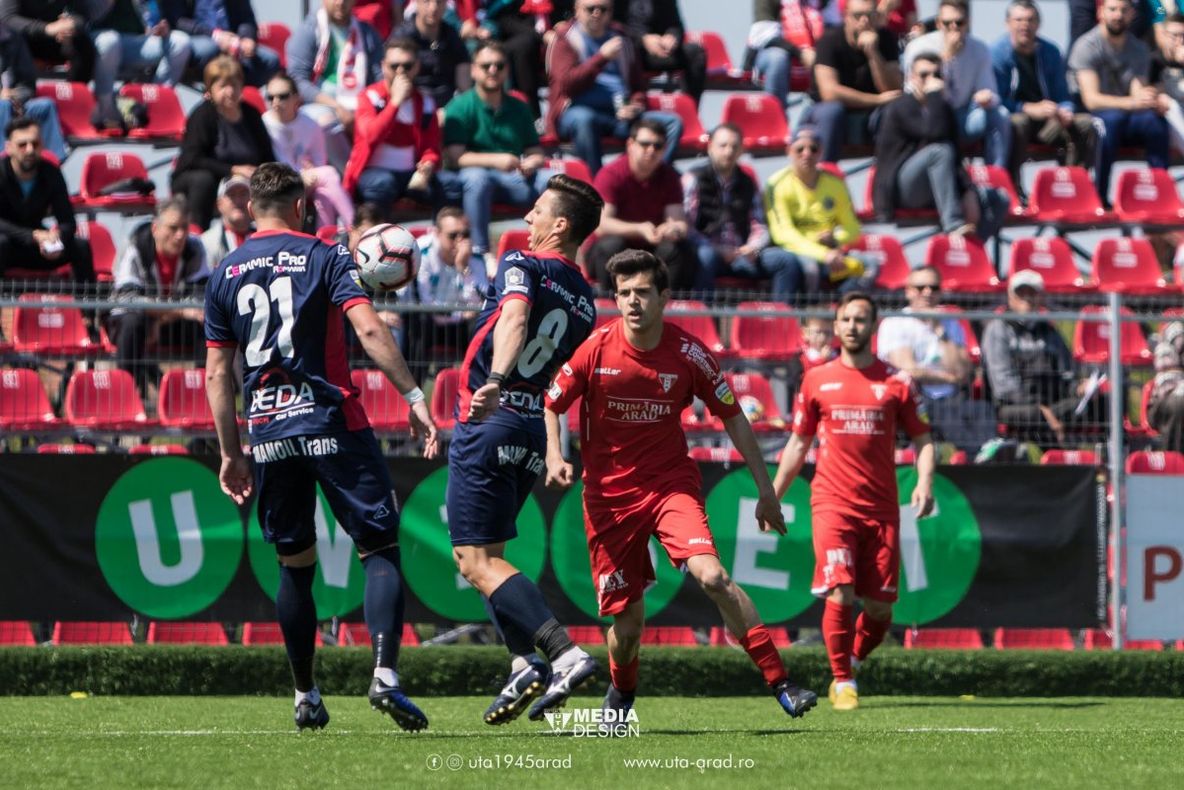 Chindia smulge un egal la Arad și are din nou emoții pentru promovare