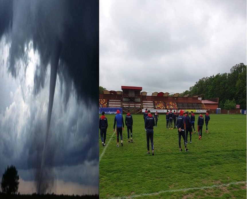 Îngrijorare maximă cauzată de vreme. Meciul Chindia-Sportul Snagov ar putea fi amânat