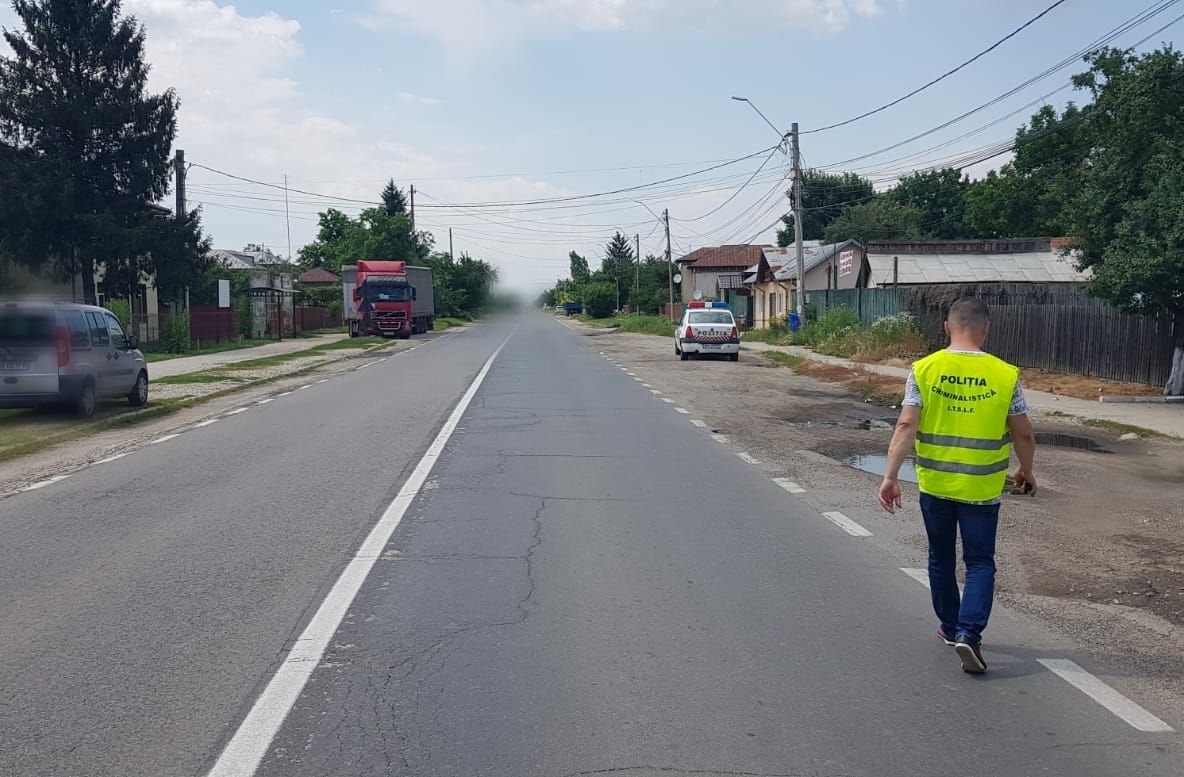 Accient pe Dn 7. Pieton spulberat de o mașină, în Titu
