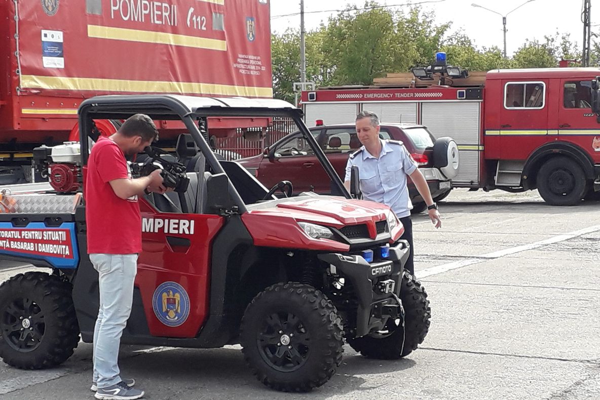 Video| Autospecială nouă și bilanț la ISU Dâmbovița