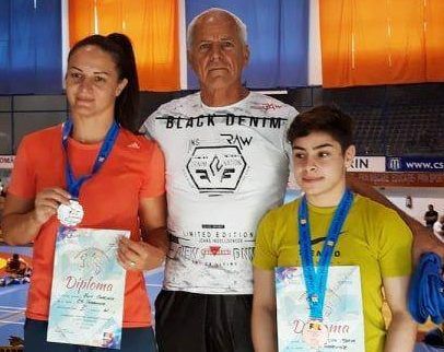 Luptătoarele Georgiana Filip Paic și Maria Cioclea, medaliate cu argint și bronz la Naționalele de seniori
