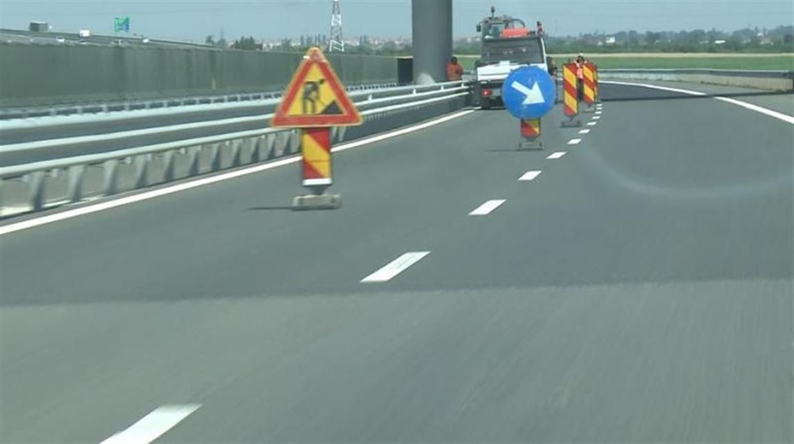 Lucrări pe Autostrada București - Pitești