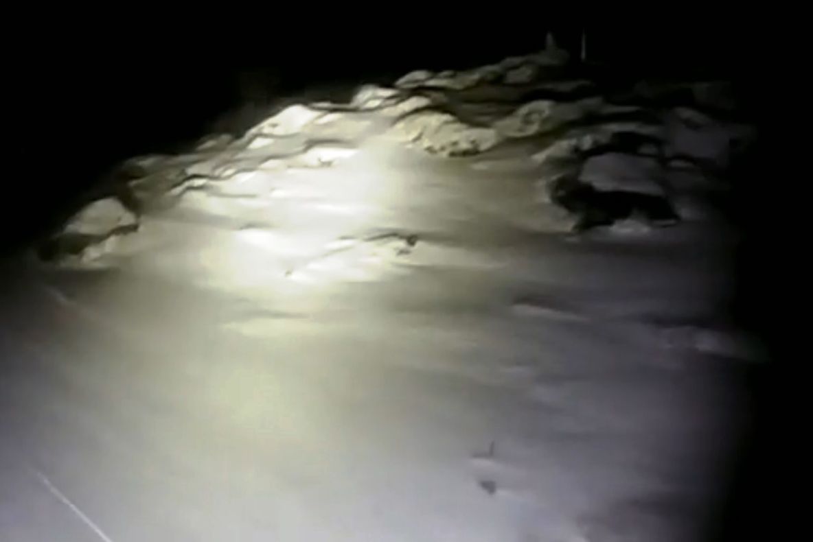 VIDEO A nins la Vârful Omu. Temperatura a fost de -1 Celcius