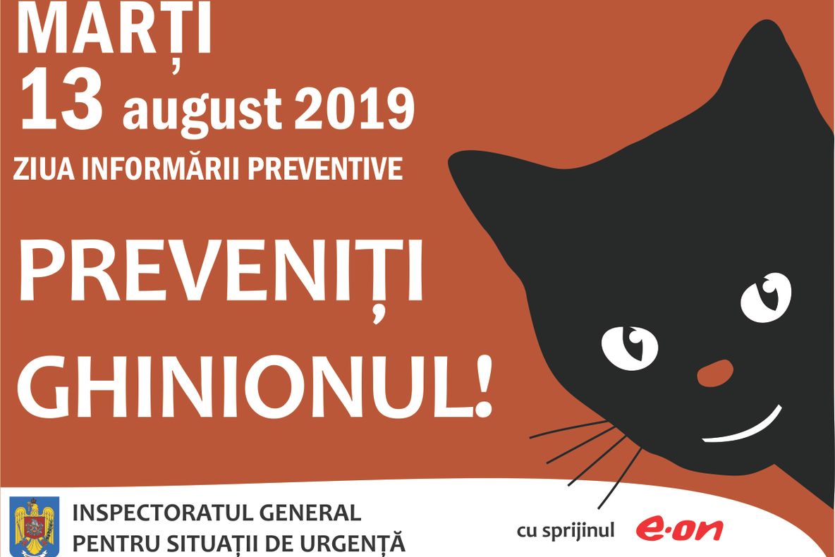 Marți 13-Preveniți ghinionul. Ziua informării preventive (și) la ISU Dâmbovița