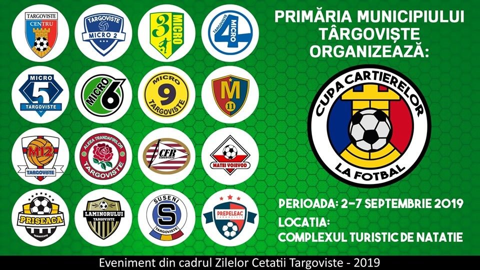 Cupa Cartierelor la fotbal Târgoviște, organizată de Zilele Cetății 2019
