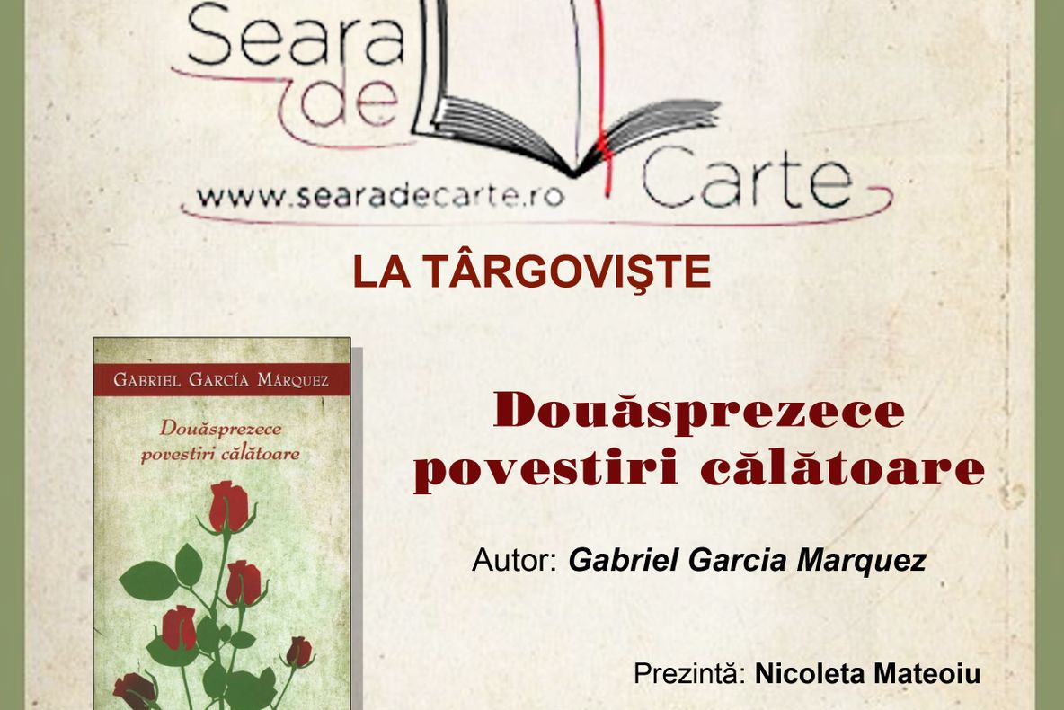 Seară de carte la Târgovişte, la sediul Bibliotecii Judeţene