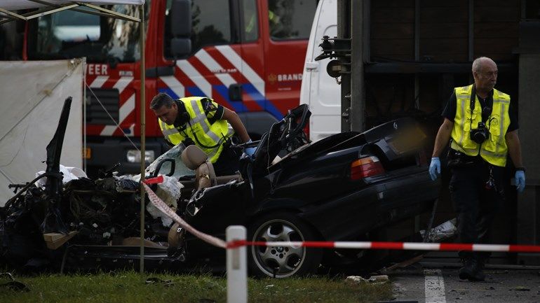 Imagini terifiante de la accidentul olandezului acuzat de omorul fetei de 11 ani, de la Gura Șuții