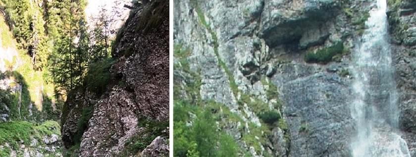 Cădere de apă spectaculoasă- „Cascada Fantomă”, în Munții Bucegi