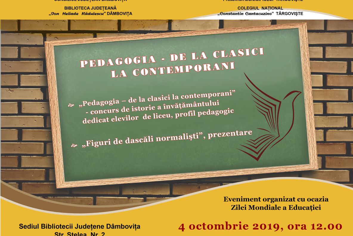 „Pedagogia – de la clasici la contemporani”