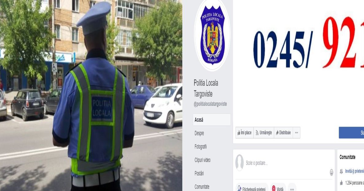 Exasperați de mesaje, Poliția Locală din Târgoviște închide mesageria...din facebook