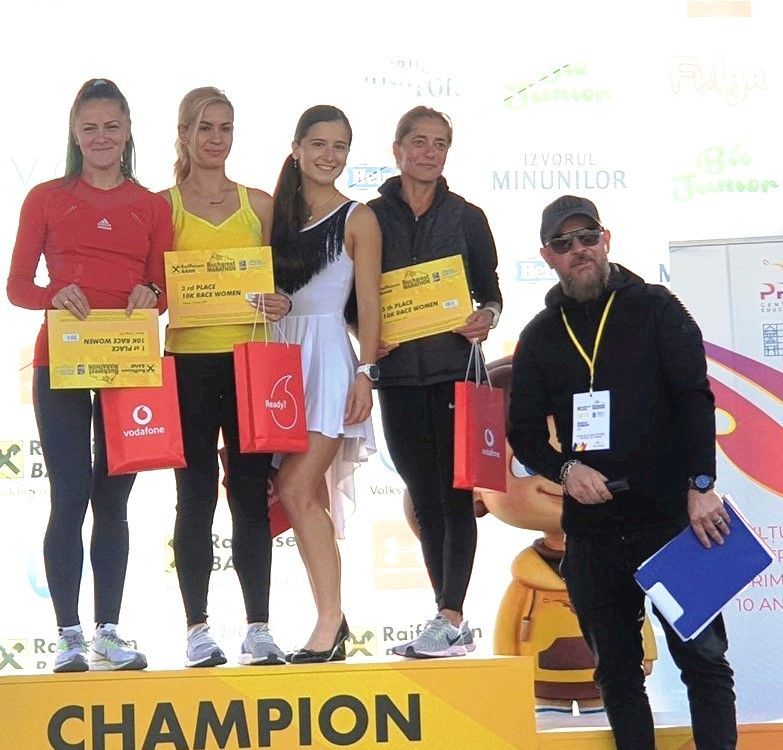 Atleta Diana Ivăncescu, pe locul 3 la cursa de 10 kilometri din cadrul Bucharest Marathon