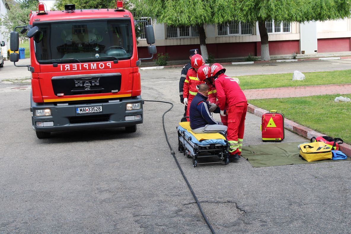 Pentru a doua oară în câteva luni,exercițiu tactic, cu implicarea ISU DB, la Penitenciarul Găești