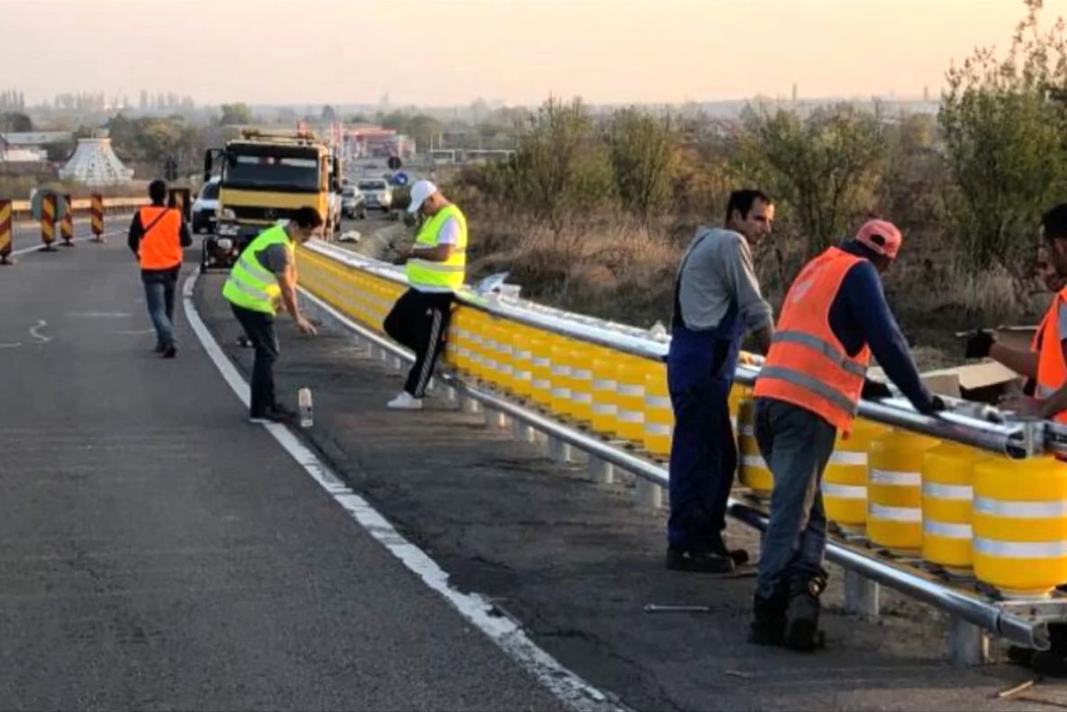 VIDEO Premieră europeană pe DN 7, la ieşirea din Bucureşti spre Târgovişte