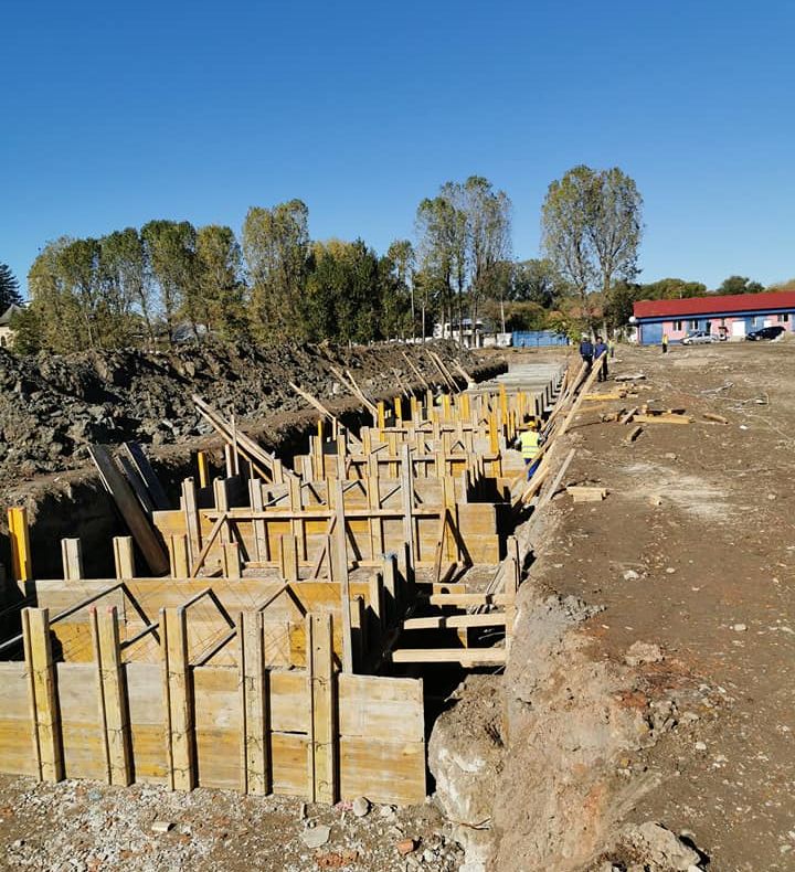 FOTO| "Primele betoane", la noul stadion "Eugen Popescu", de la Târgoviște.