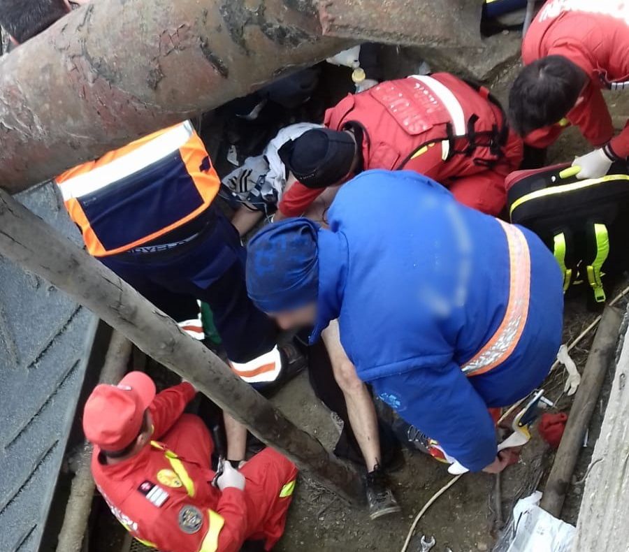 Update| Muncitorul rănit la Potlogi a fost resuscitat de medicii de la SMURD DB și transportat la un spital din Capitală