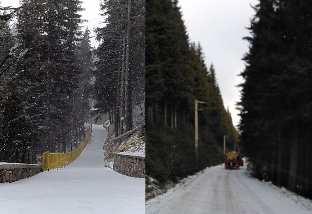 Cod galben de zăpadă și viscol în Carpații Meridionali (peste 1800 de m). Vezi cum se prezintă drumurile în Bucegi