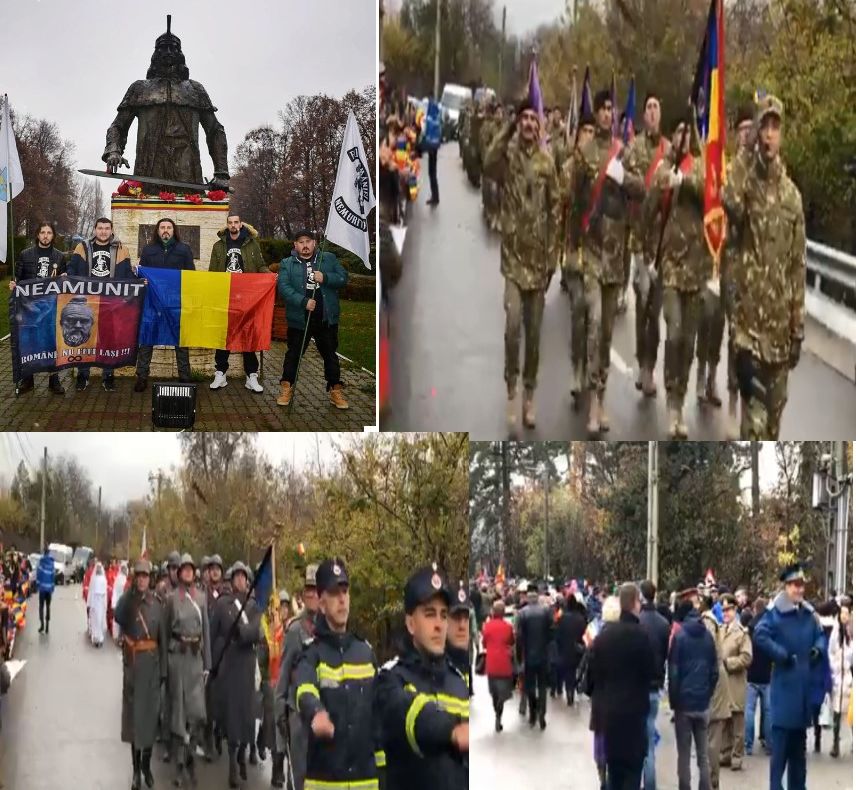 Foto| Sărbătoare mai mult sau mai puțin reușită la Târgoviște, de 1 decembrie