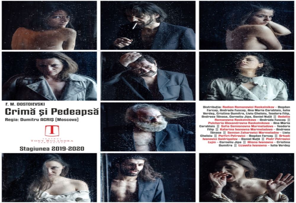 "Crimă și pedeapsă" la miezul nopții. Premieră teatrală neobișnuită, la Târgoviște