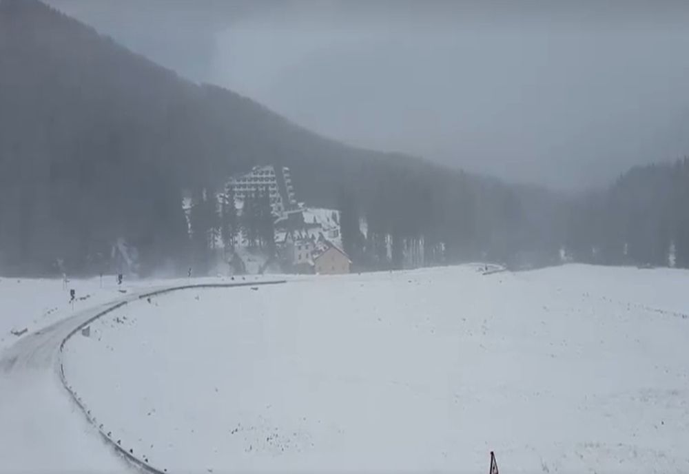 Cum este atmosfera în  zona Codului Roșu. Imagini spectaculoase din Bucegi