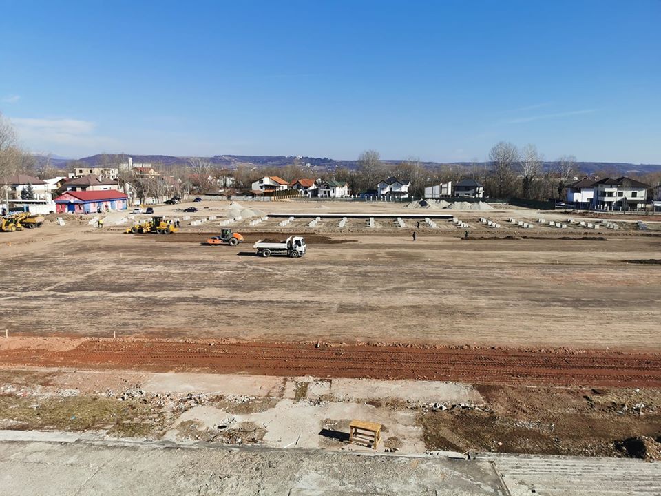 Foto| Care mai este stadiul lucrărilor de reabilitare la stadionul ''Eugen Popescu'', din Târgoviște