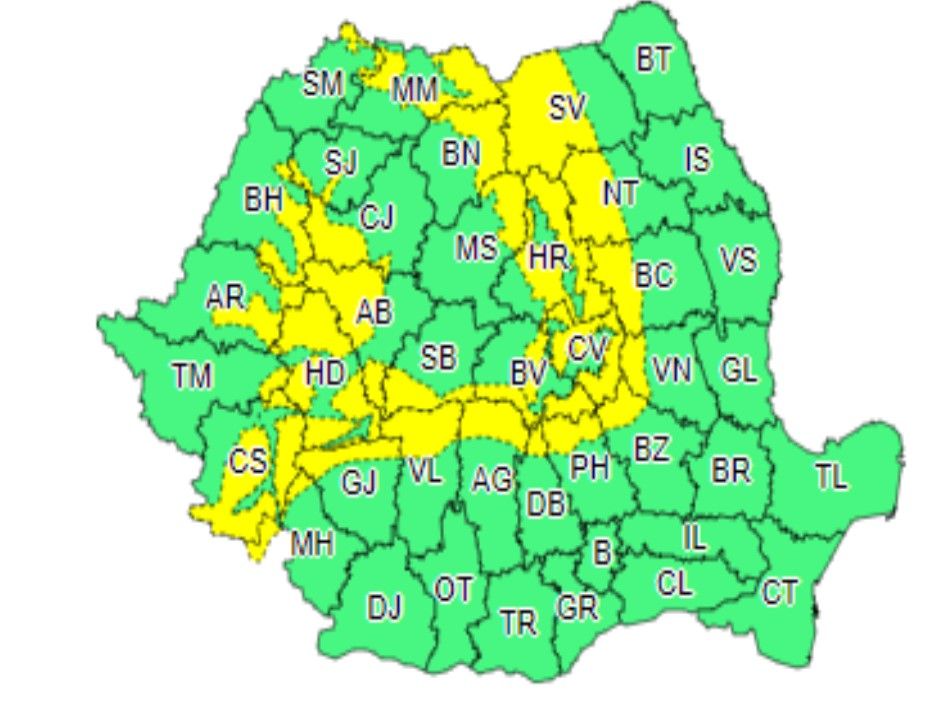 Nicio noutate! Cod galben de vânt în zona montană (2-3 februarie). Vezi prognoza meteo pentru Târgoviște (2-4 februarie)