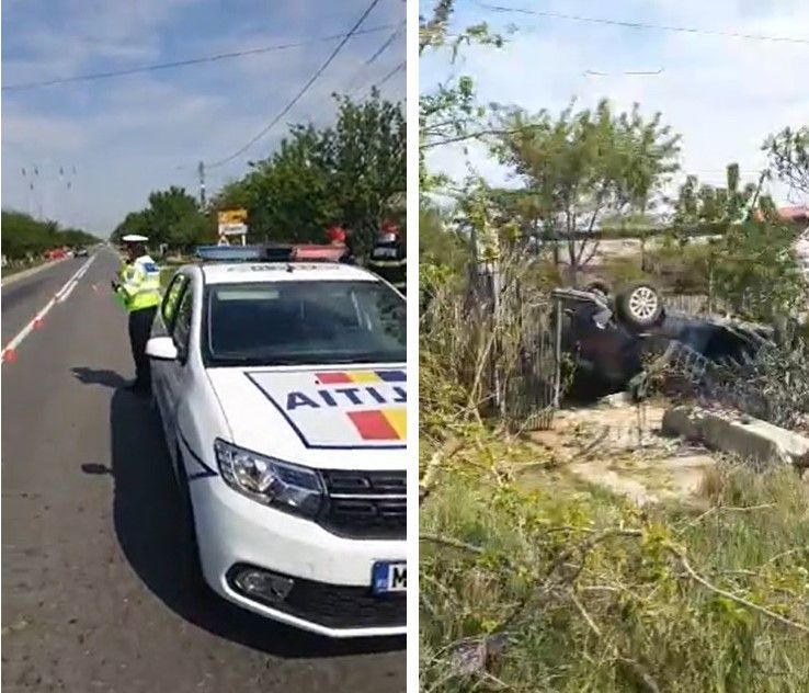 Accident grav pe DN 71, la Ilfoveni, în Dâmbovița. O persoană a fost rănită