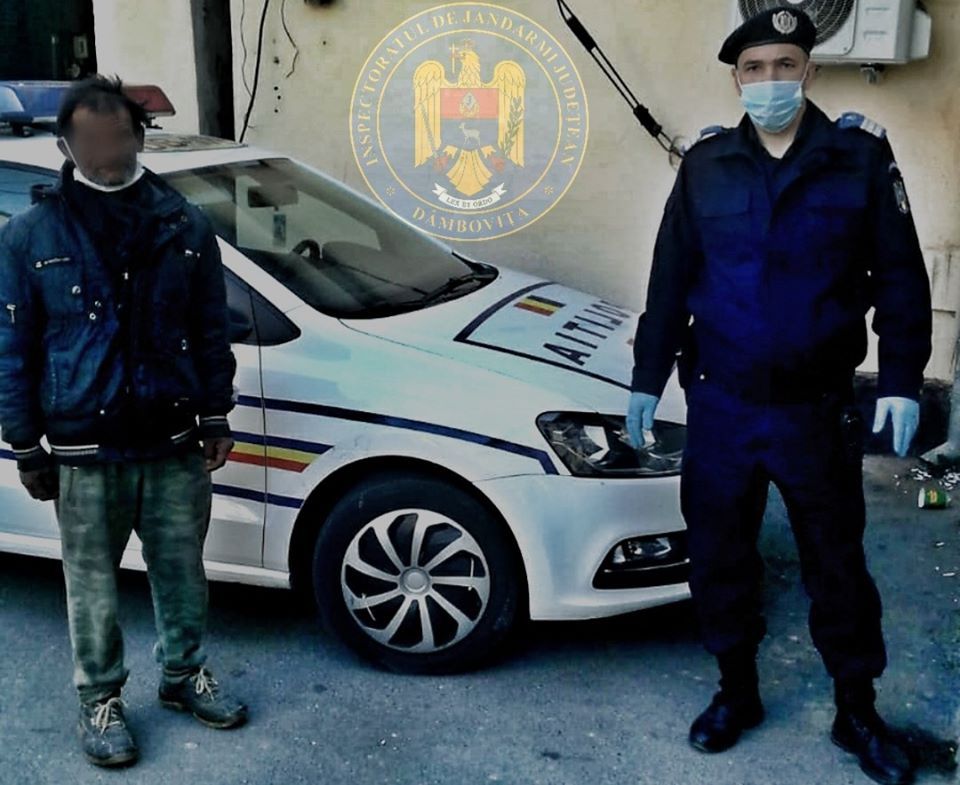 Urmărit național reținut de jandarmi, la un control de rutină pentru verificarea respectării prevederilor Ordonanțelor Militare