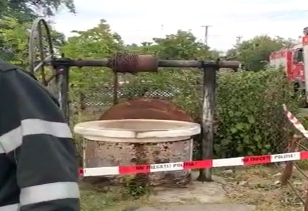 Descoperire șocantă la Băleni. Bărbat de 87 de ani găsit decedat în fântână